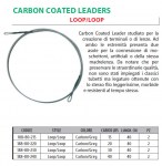 CARBON COATED WIRE LEADER LOOP-LOOP 30 lbs