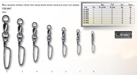 GIRELLA BALL BEARING WITH SOLID RING AND COSTLOCK SNAP Mis. 4