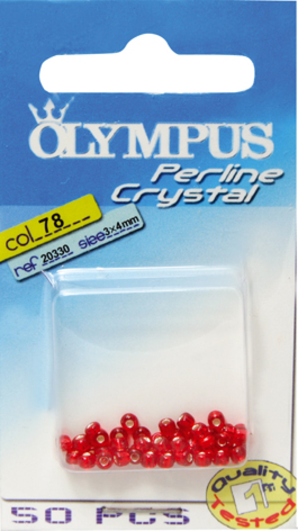 PERLINE CRYSTAL 2x3mm - 50 pz - colore 78