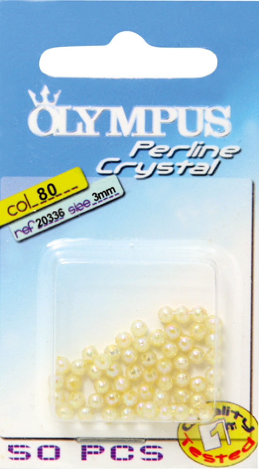 PERLINE CRYSTAL 2mm - 50 pz - colore 80