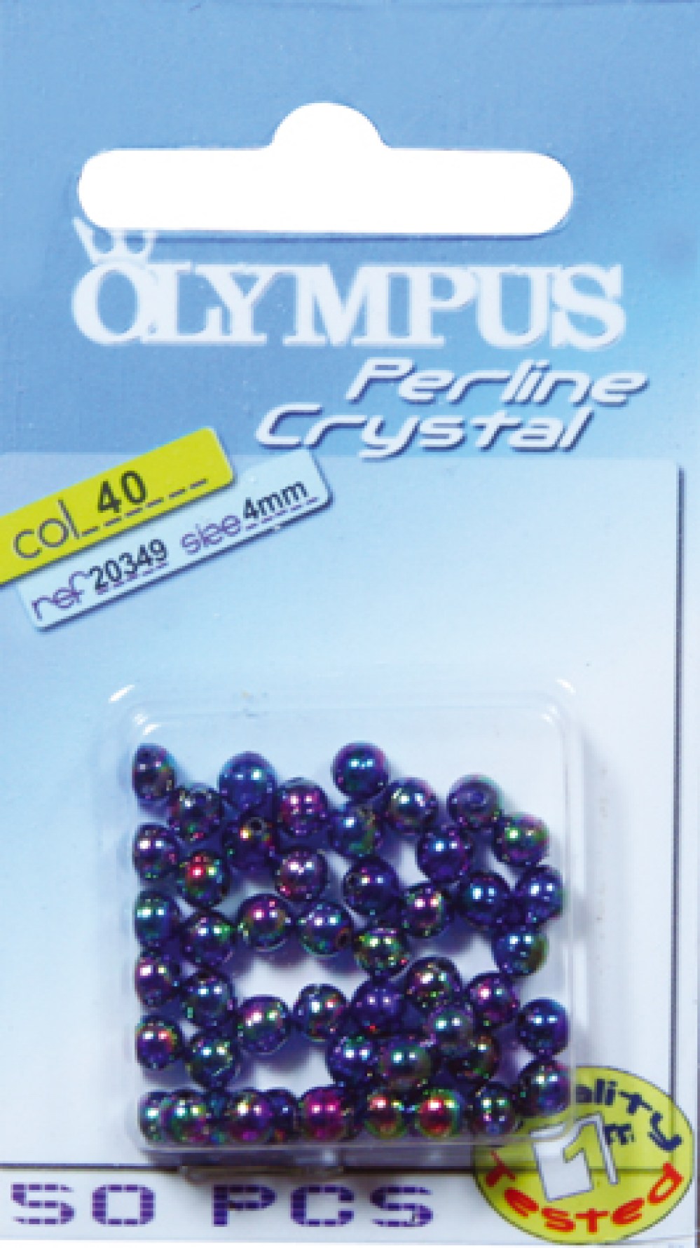 PERLINE CRYSTAL 4mm - 50 pz - colore 40