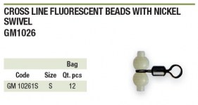 CROSSLINE FLUORESCENT BEADS NICKEL SWIVEL